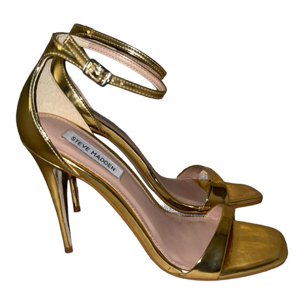 Steve Madden Chrome Gold Heels